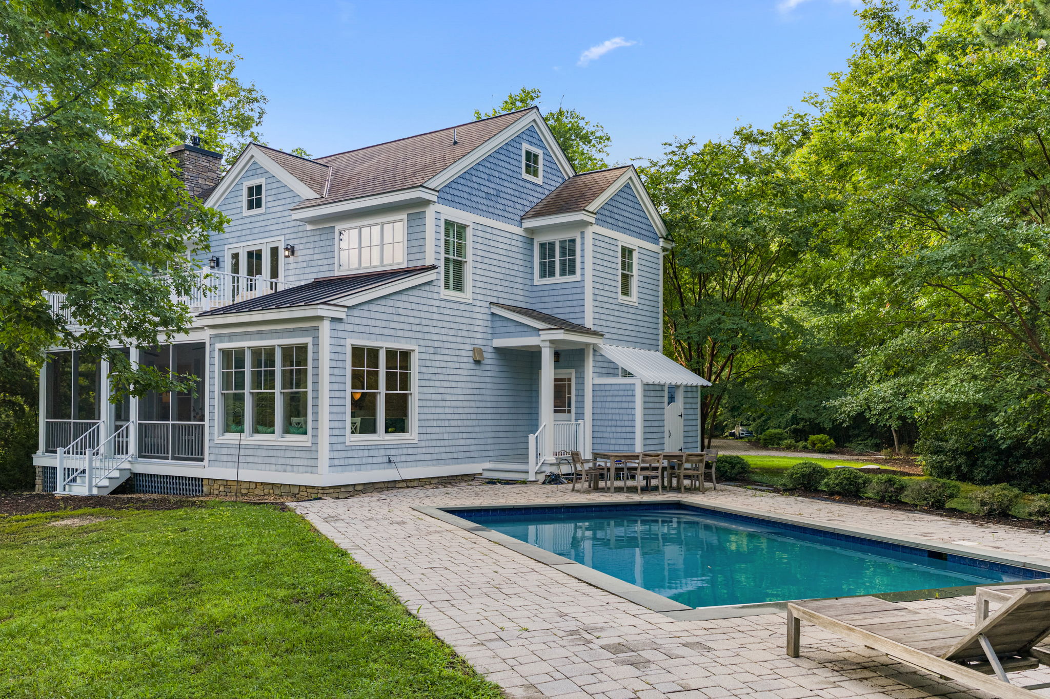 Waterfront home with heated pool at 139 Moccasin Trail in Weems, Virginia, on Taylors Creek